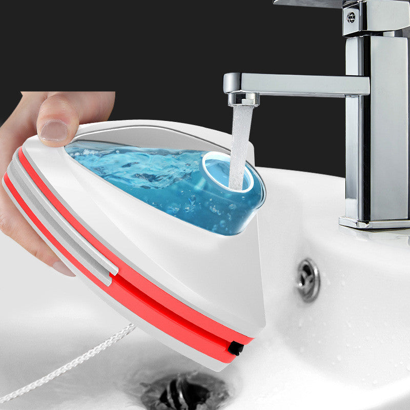Magnetic window cleaner - front and back side view
