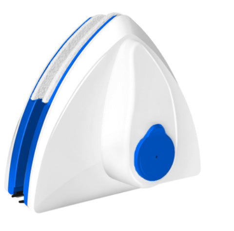 Magnetic window cleaner with safety rope attached