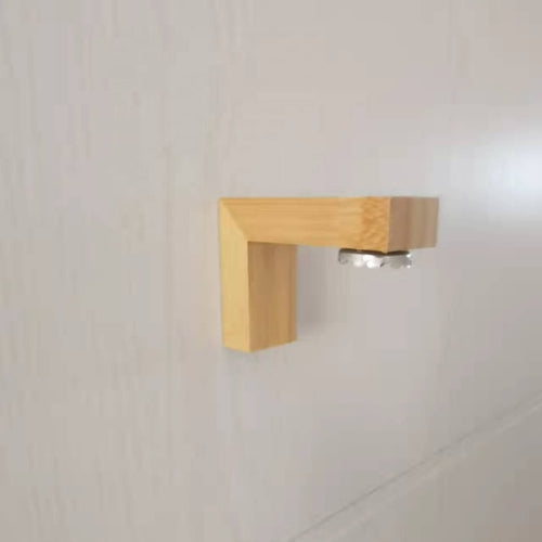 Minimalist Bamboo Magnetic Soap Holder - Adhesive Wall Mounted Soap Saver