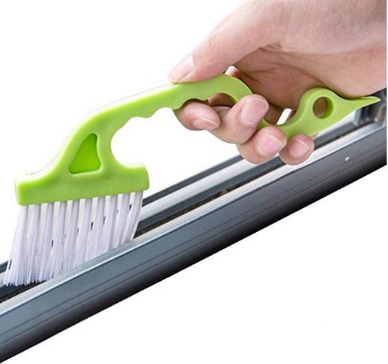 3-in-1 Handheld Window Track & Crevice Gap Cleaning Brush Set